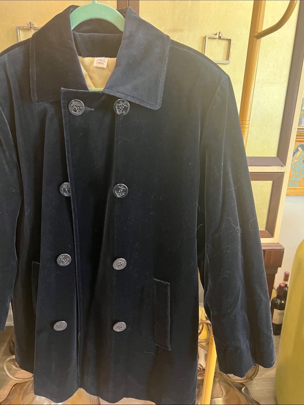 Vintage women’s new Double-Breasted Velvet Coat -